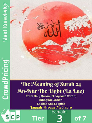 cover image of The Meaning of Surah 24 An-Nur the Light (La Luz) From Holy Quran (El Sagrado Corán) Bilingual Edition English Spanish